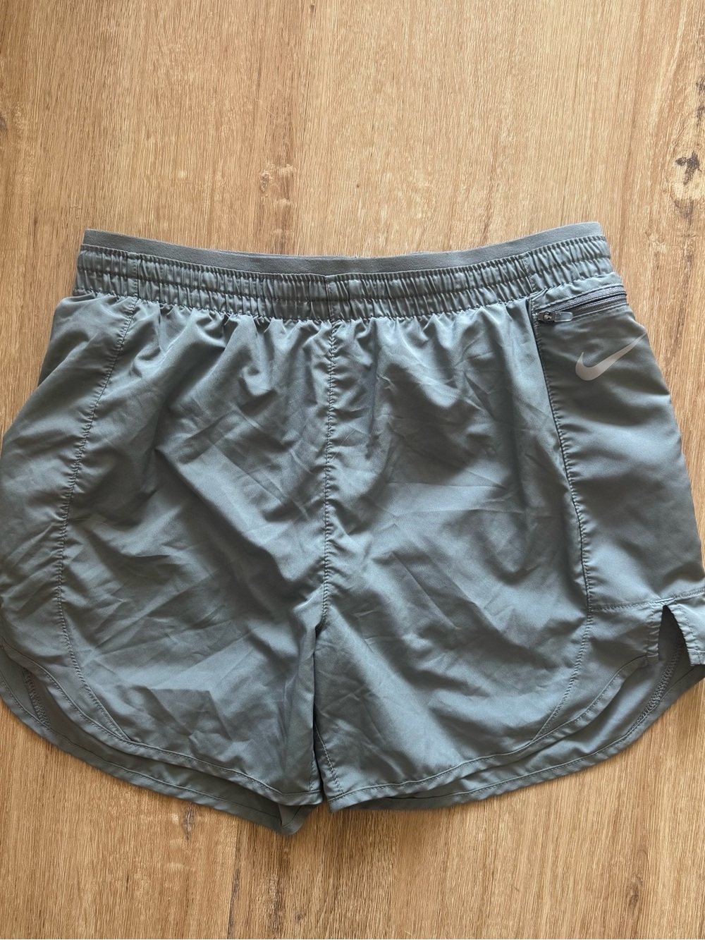 Nike Women's Slate Blue Athletic Shorts with Side Zip